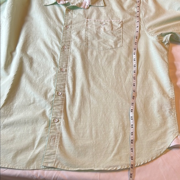Paper Denim & Cloth Mint Green Casual Button Down Short Sleeve Casual 4X EUC - Picture 8 of 8